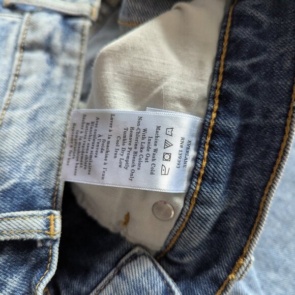 Everlane Women's Way-High® Sailor Jean in Salt Water, Size 28 - Picture 6 of 6